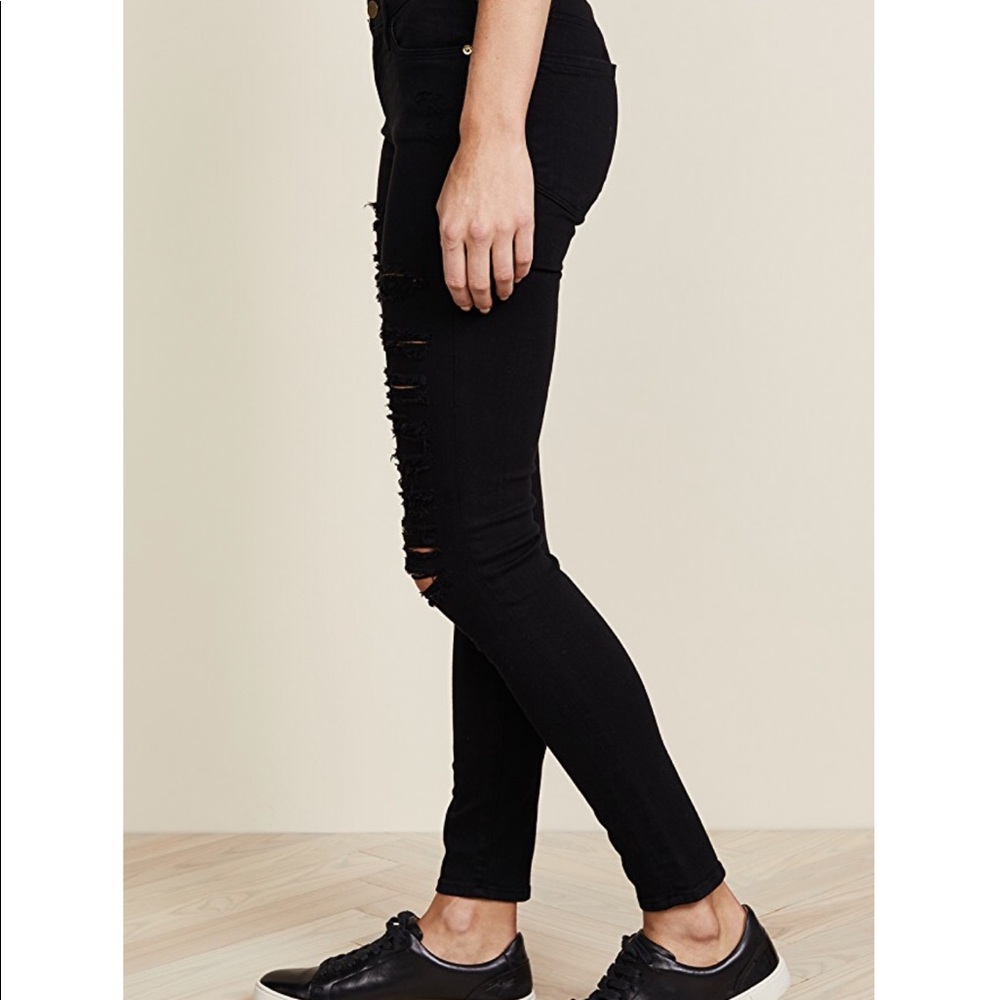 Frame Le Color Rip Skinny Jeans - Picture 3 of 5